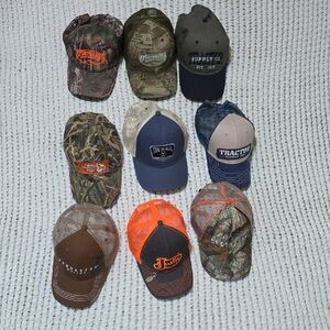 Sold As 1 Lot! Assorted Men's Camouflage and Logo Caps